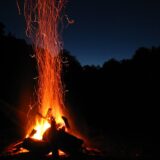 blaze bonfire campfire dark